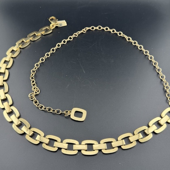 Chicos Accessories - Chico's Vintage Style Brushed Gold Tone Chain Link Belt Adjustable 40" Length